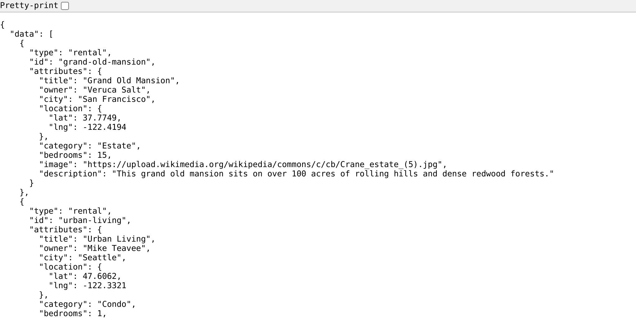 Our data do have an id attribute