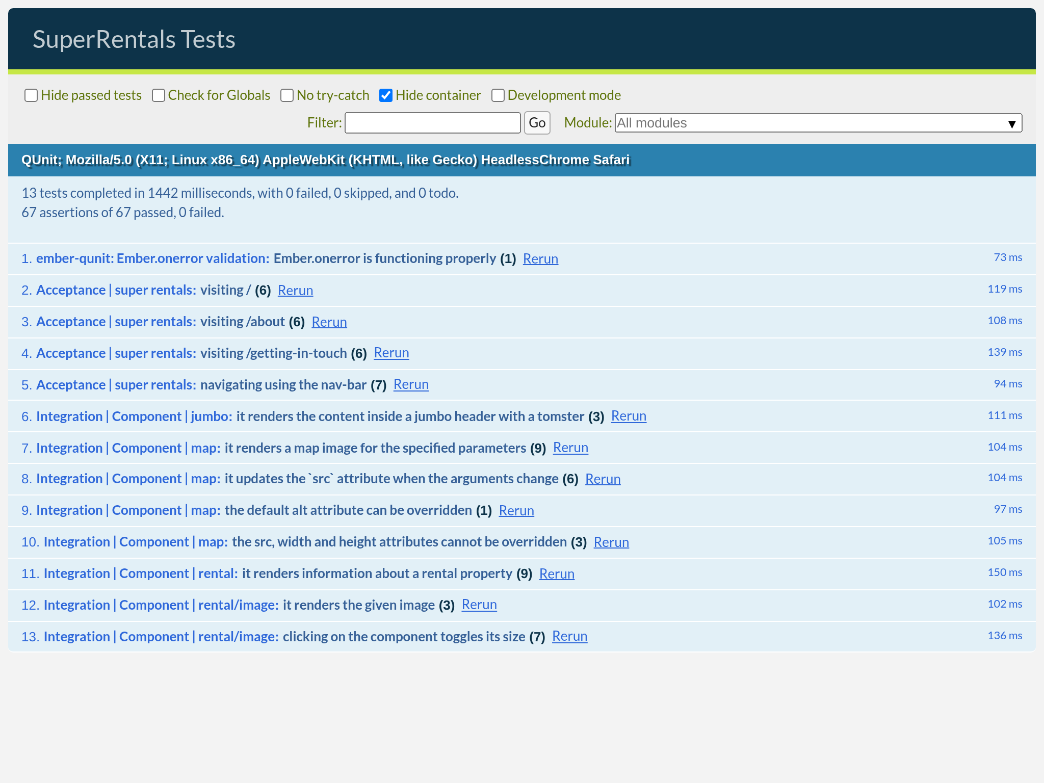Tests are passing